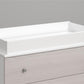 Poppy Changing Table Topper for Nursery Dresser - White