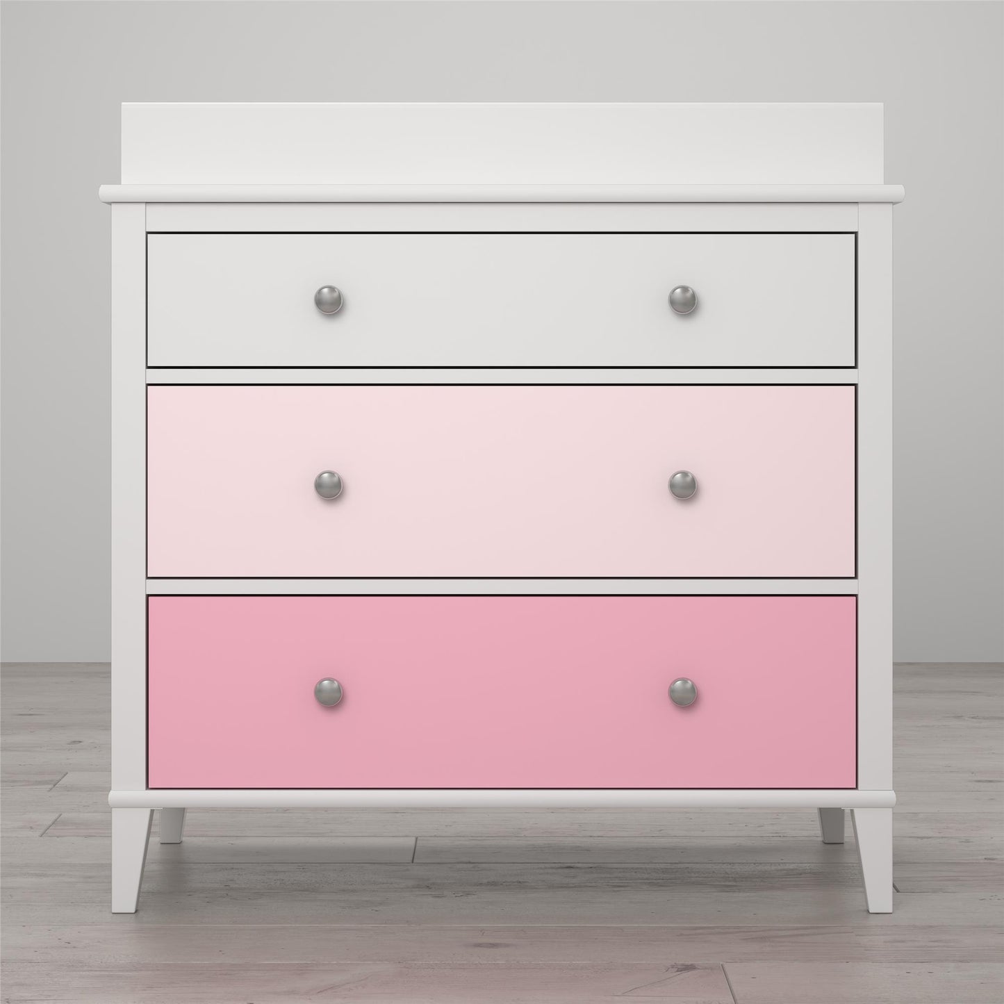 Monarch Hill Poppy 3 Drawer Changing Table with 2 Sets of Knobs - Pink