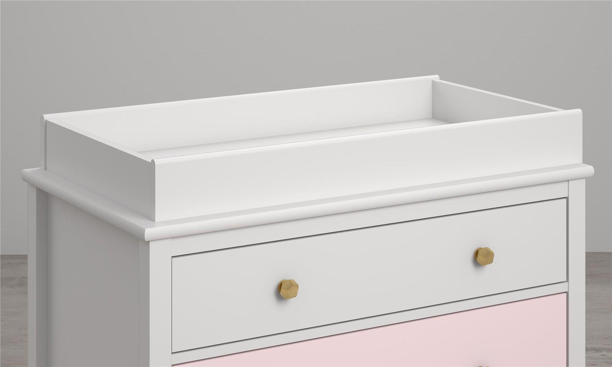 Monarch Hill Poppy 3 Drawer Changing Table with 2 Sets of Knobs - Pink