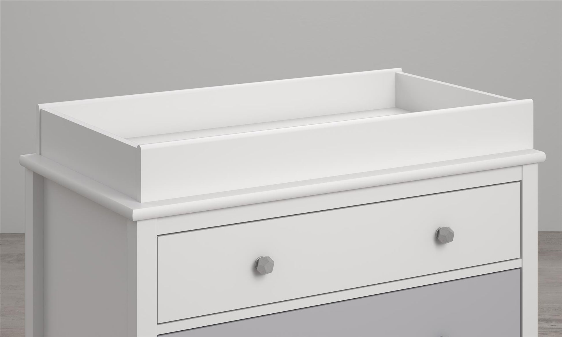 Monarch Hill Poppy 3 Drawer Changing Table with 2 Sets of Knobs - Gray