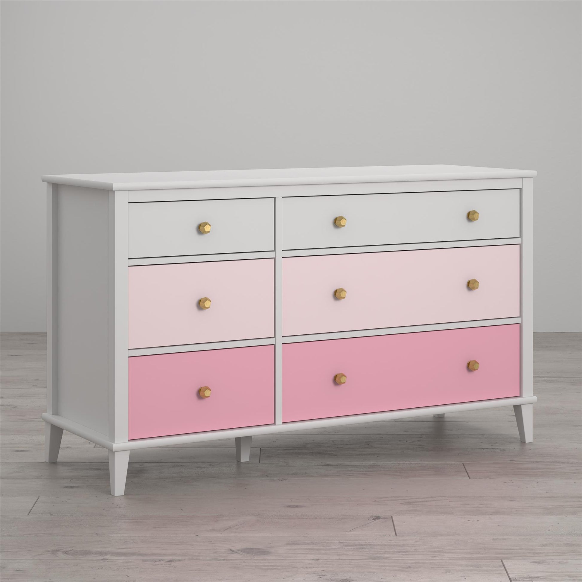 Monarch Hill Poppy 6 Drawer Dresser with 2 Sets of Knobs - Ivory Oak