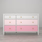 Monarch Hill Poppy 6 Drawer Dresser with 2 Sets of Knobs - Pink
