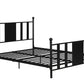 Langham Metal Bed, 7 inch or 11 inch Clearance - Black - Queen
