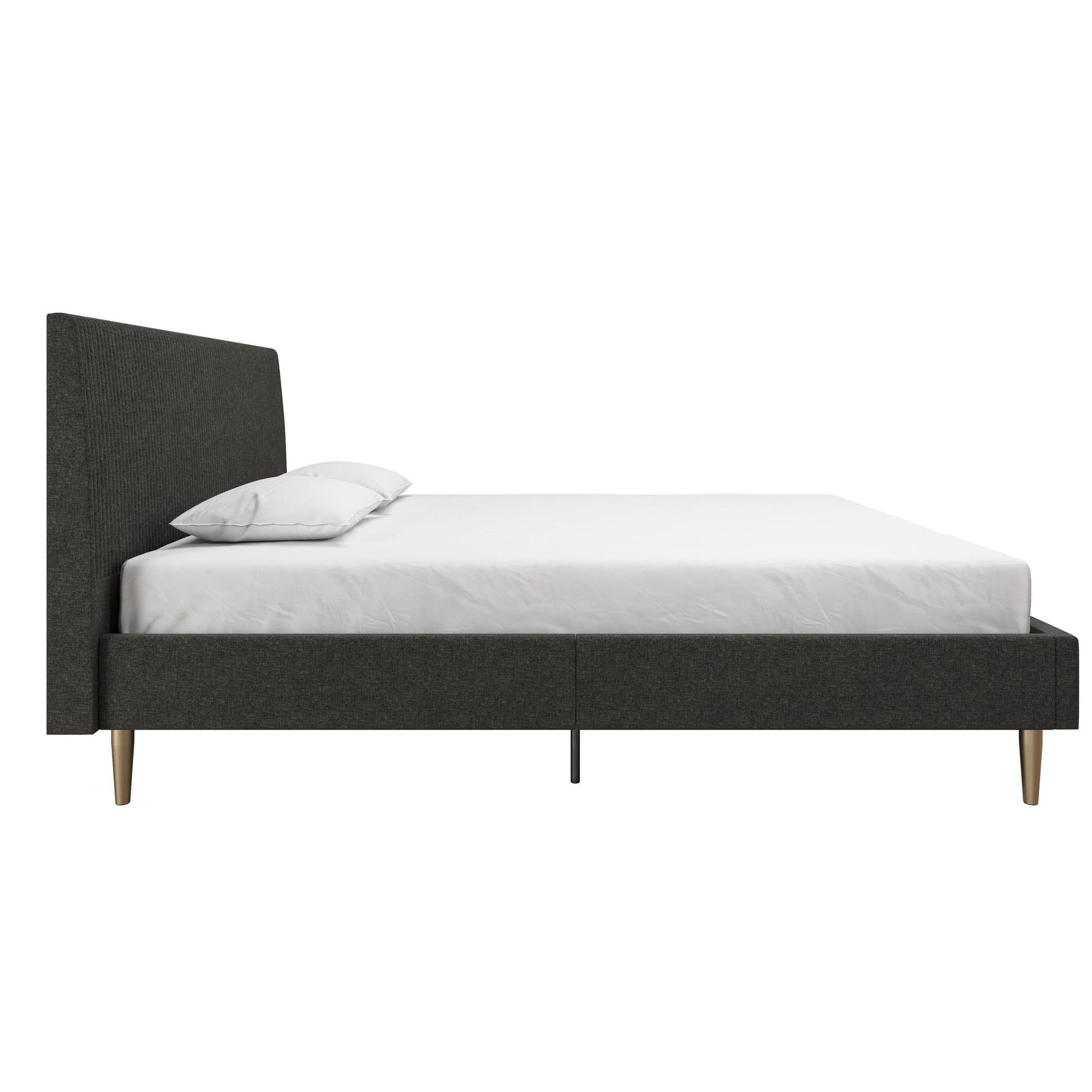 Daphne Upholstered Bed - Dark Gray - Queen