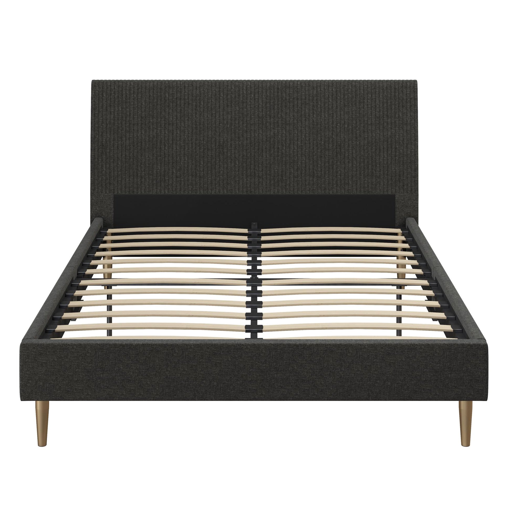 Daphne Upholstered Bed - Dark Gray - Queen