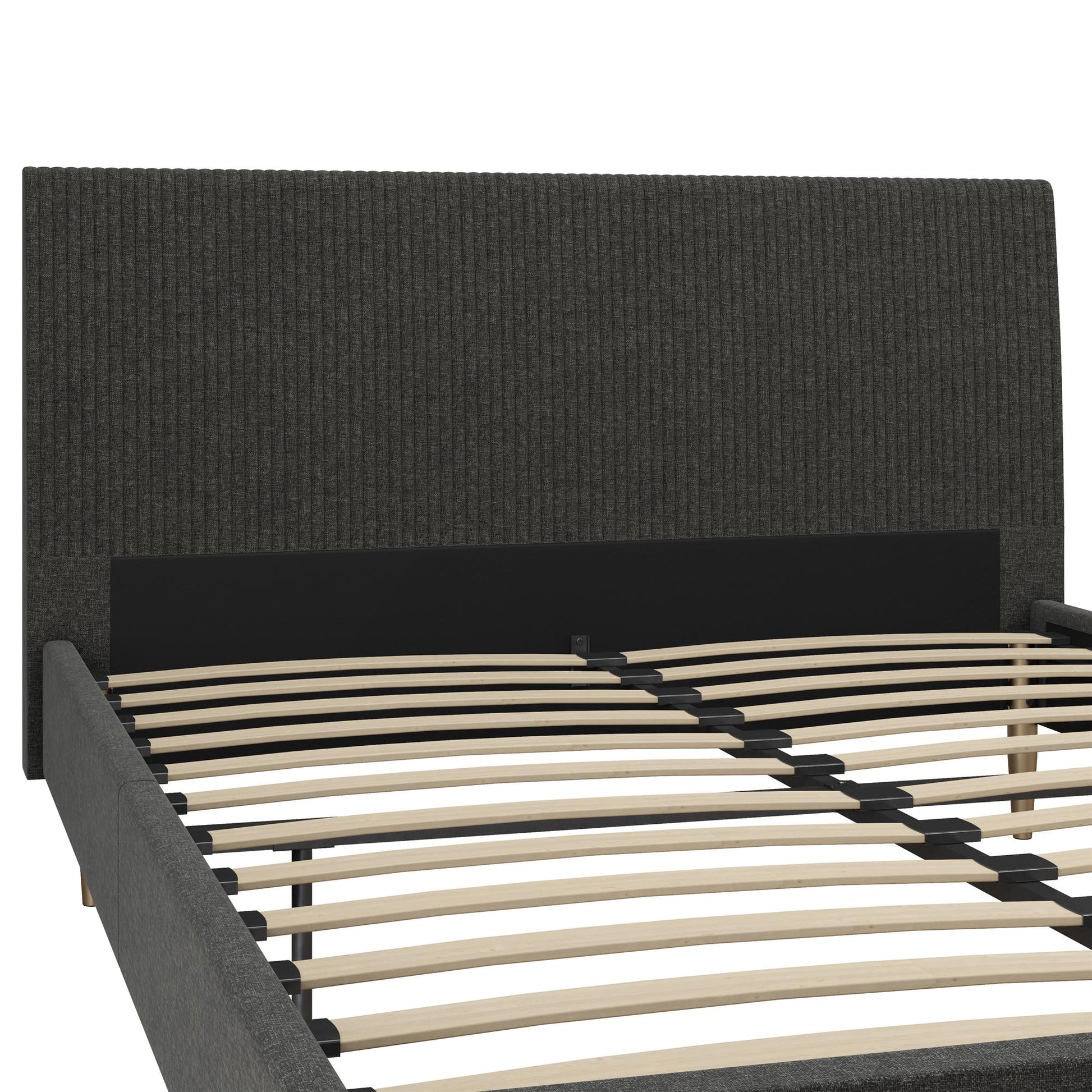 Daphne Upholstered Bed - Dark Gray - Queen