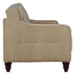 Novogratz Vintage Tufted Sofa Sleeper II, Taupe Velour - Tan