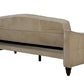 Novogratz Vintage Tufted Sofa Sleeper II, Taupe Velour - Tan