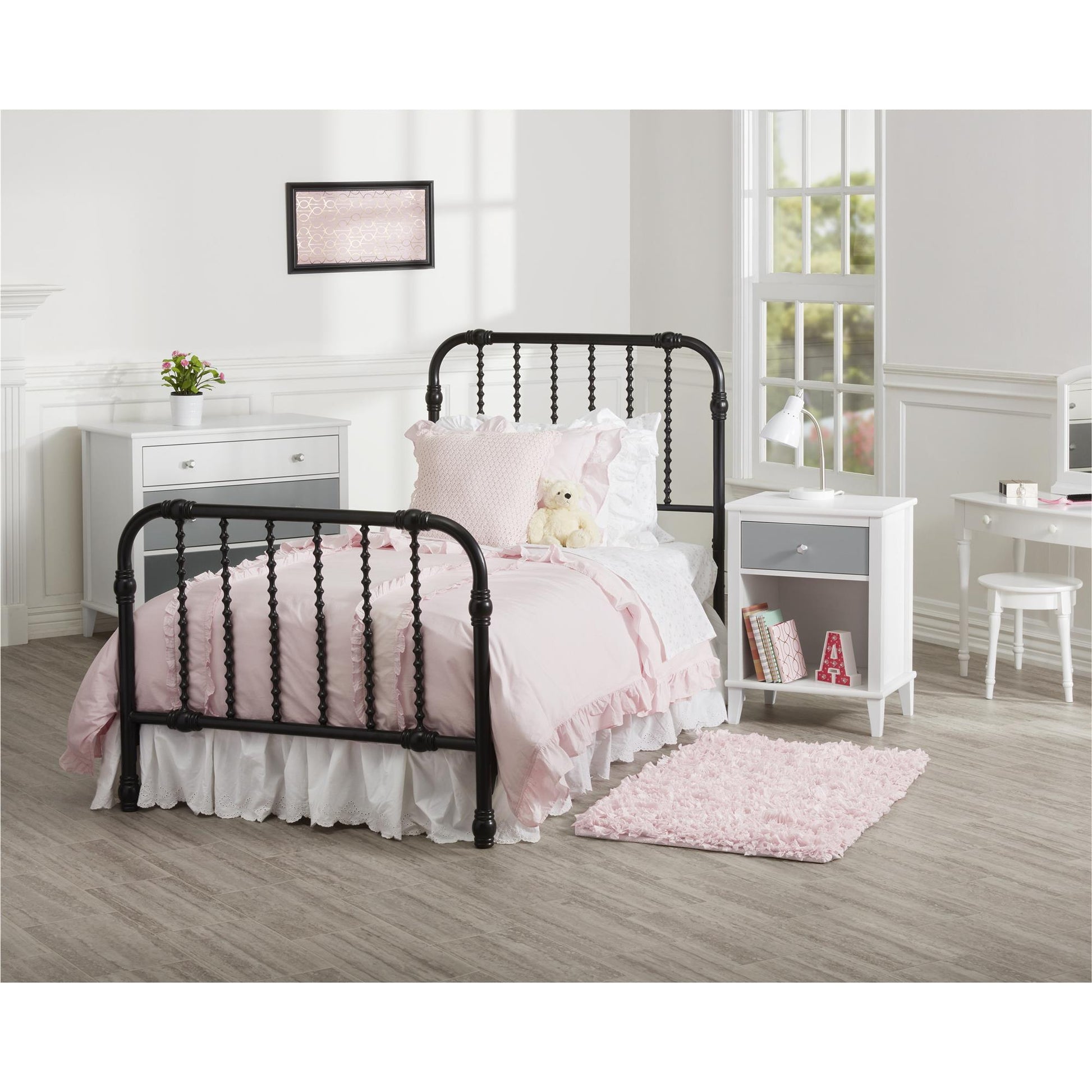 Monarch Hill Poppy 3 Drawer Dresser with 2 Sets of Knobs - Gray