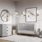 Haven 3 in 1 Metal Base Crib - Dove Gray