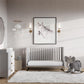 Haven 3 in 1 Metal Base Crib - Dove Gray