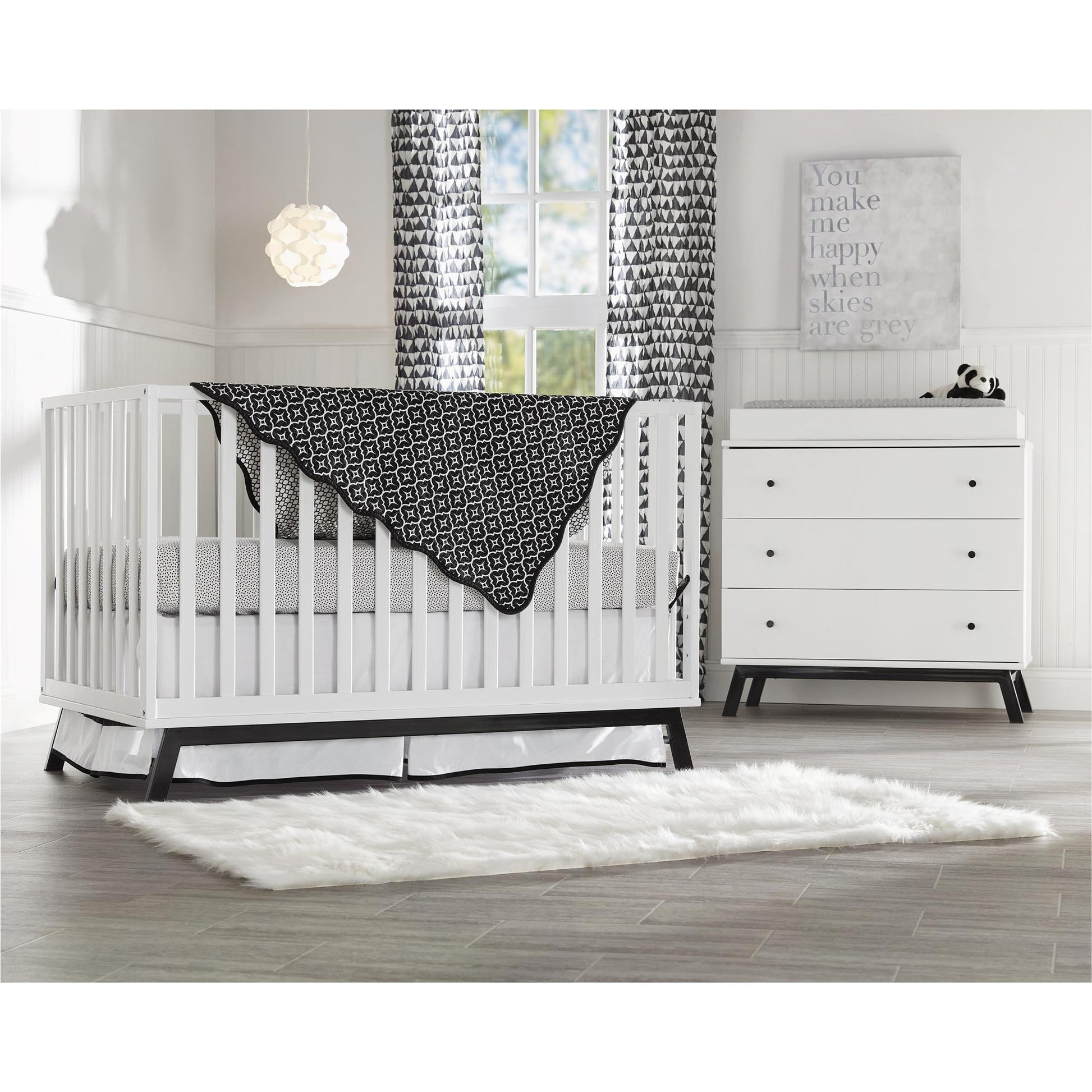 Poppy Changing Table Topper for Nursery Dresser - White
