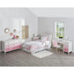 Monarch Hill Poppy 6 Drawer Dresser with 2 Sets of Knobs - Pink