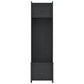 Farmington Rustic Farmhouse Entryway Hall Tree with Storage Bench - Black Oak