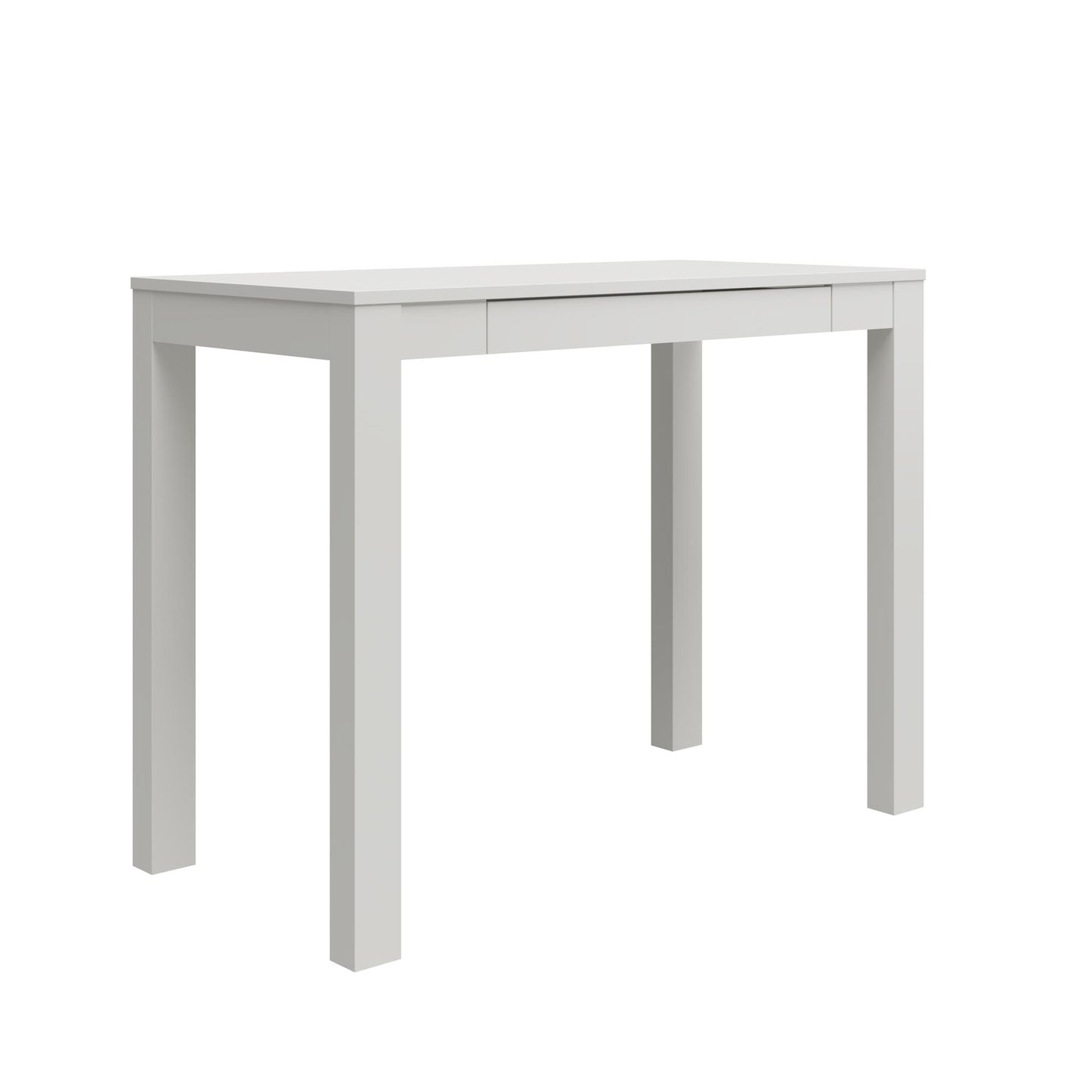Parsons Minimalistic Desk with Drawer - White