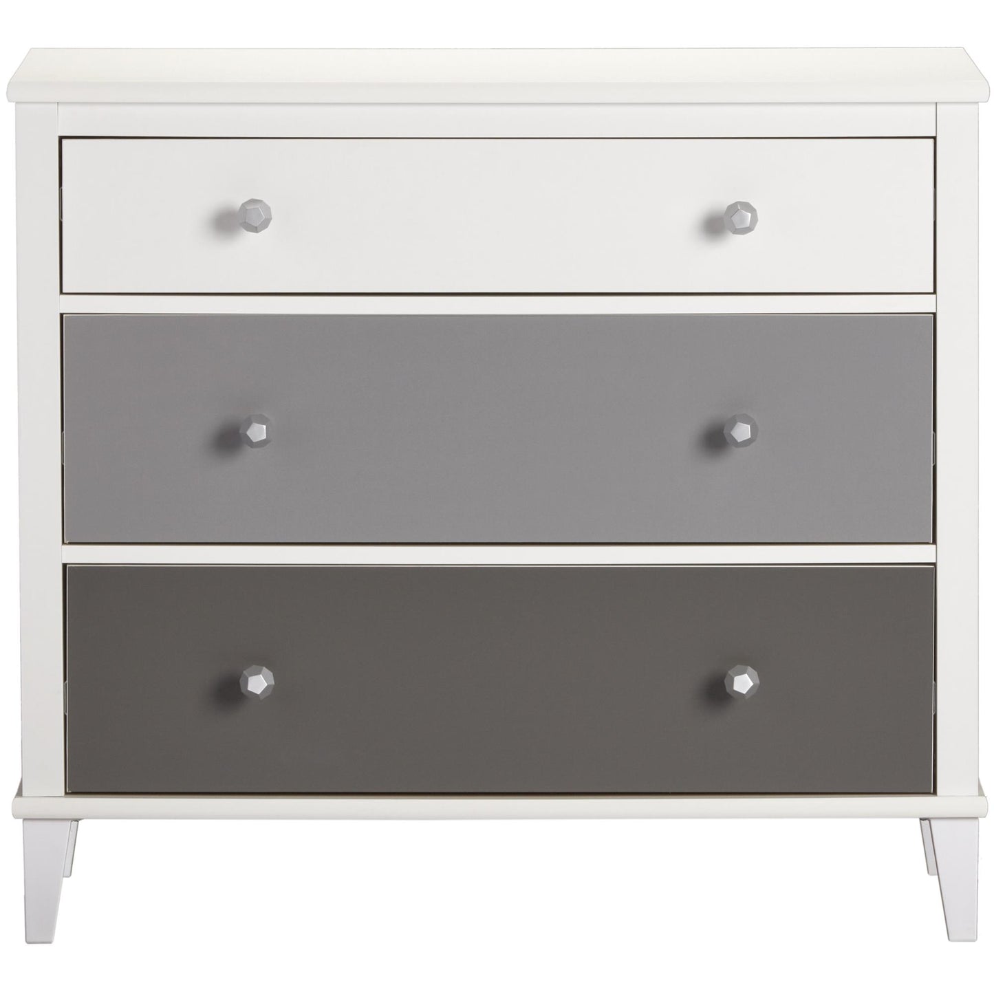 Monarch Hill Poppy 3 Drawer Dresser with 2 Sets of Knobs - Gray