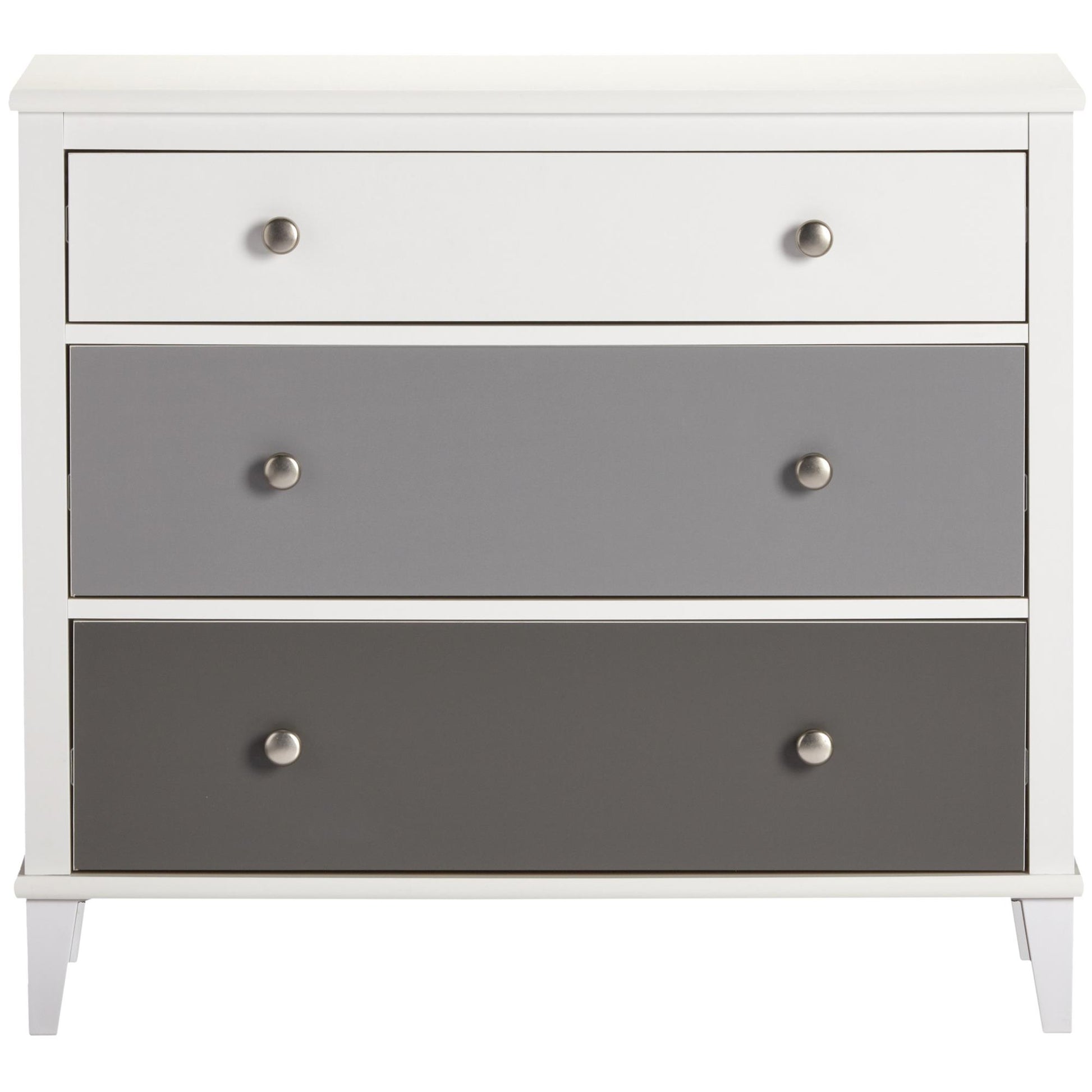 Monarch Hill Poppy 3 Drawer Dresser with 2 Sets of Knobs - Gray