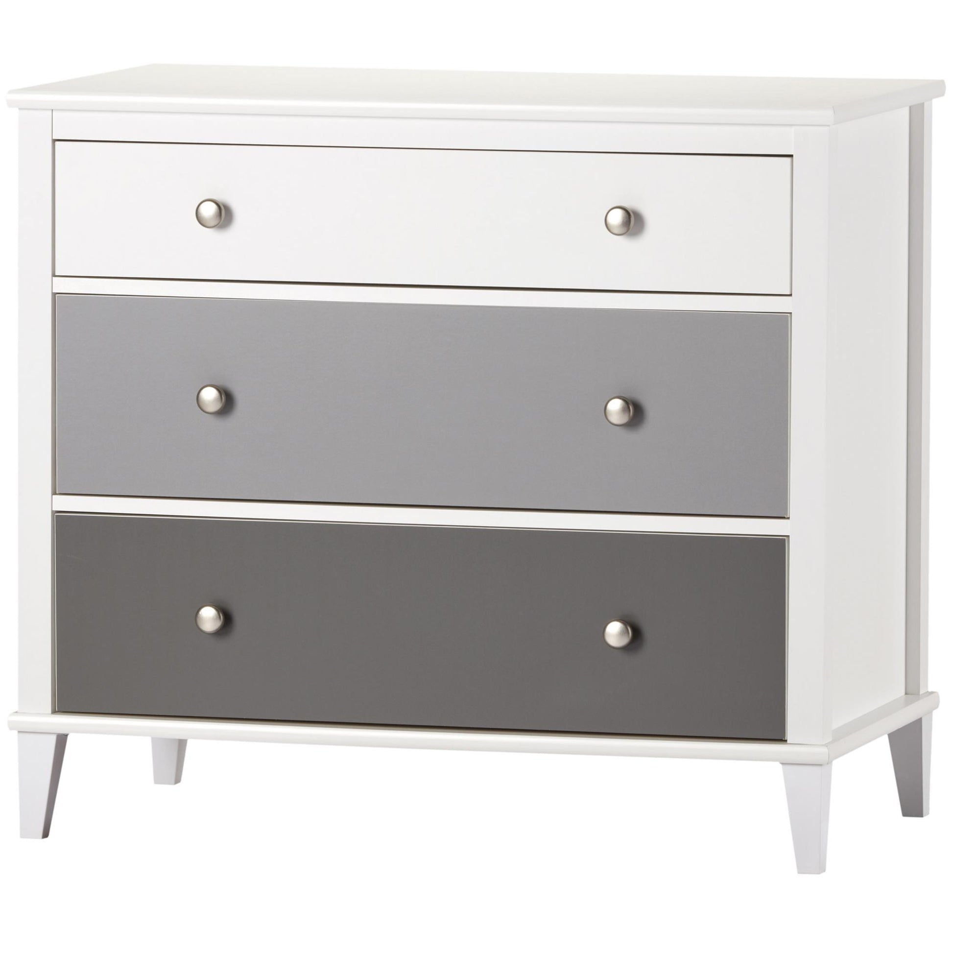 Monarch Hill Poppy 3 Drawer Dresser with 2 Sets of Knobs - Gray