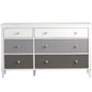 Monarch Hill Poppy 6 Drawer Dresser with 2 Sets of Knobs - Gray