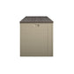 Outdoor Weather-Resistant Patio Deck Storage Box with Locking Hinge Design - Tan