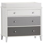 Monarch Hill Poppy 3 Drawer Changing Table with 2 Sets of Knobs - Gray