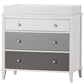 Monarch Hill Poppy 3 Drawer Changing Table with 2 Sets of Knobs - Gray