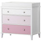 Monarch Hill Poppy 3 Drawer Changing Table with 2 Sets of Knobs - Pink