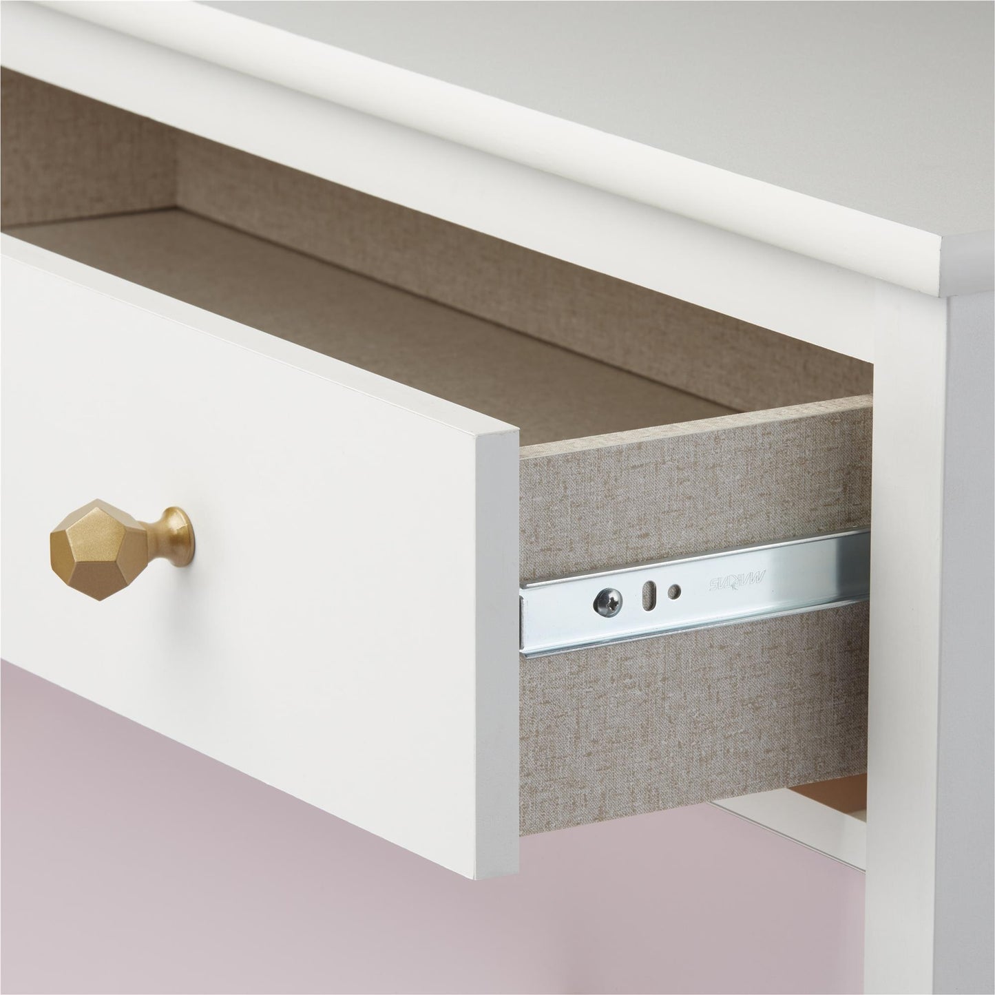 Monarch Hill Poppy 3 Drawer Changing Table with 2 Sets of Knobs - Pink