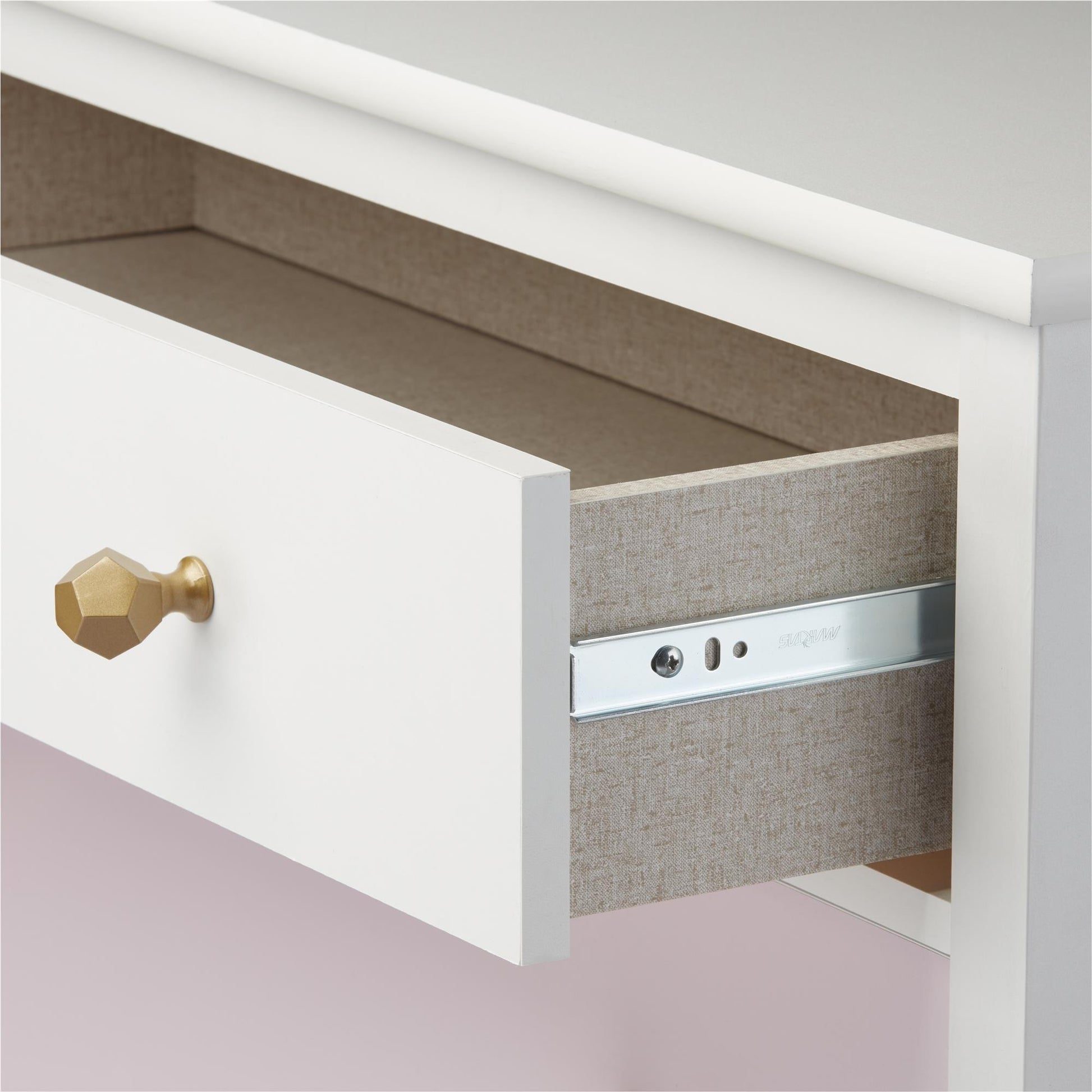 Monarch Hill Poppy 3 Drawer Changing Table with 2 Sets of Knobs - Pink