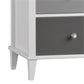 Monarch Hill Poppy 3 Drawer Changing Table with 2 Sets of Knobs - Gray