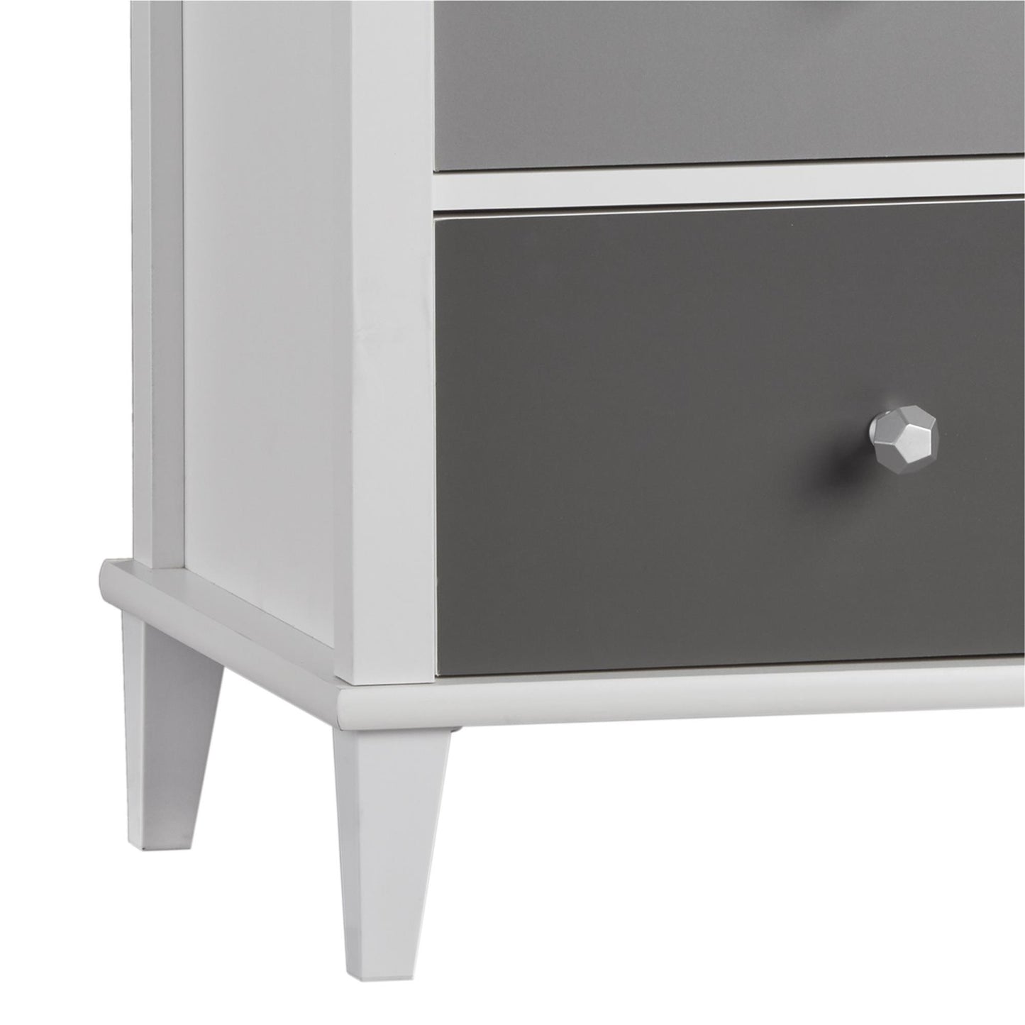 Monarch Hill Poppy 3 Drawer Changing Table with 2 Sets of Knobs - Gray