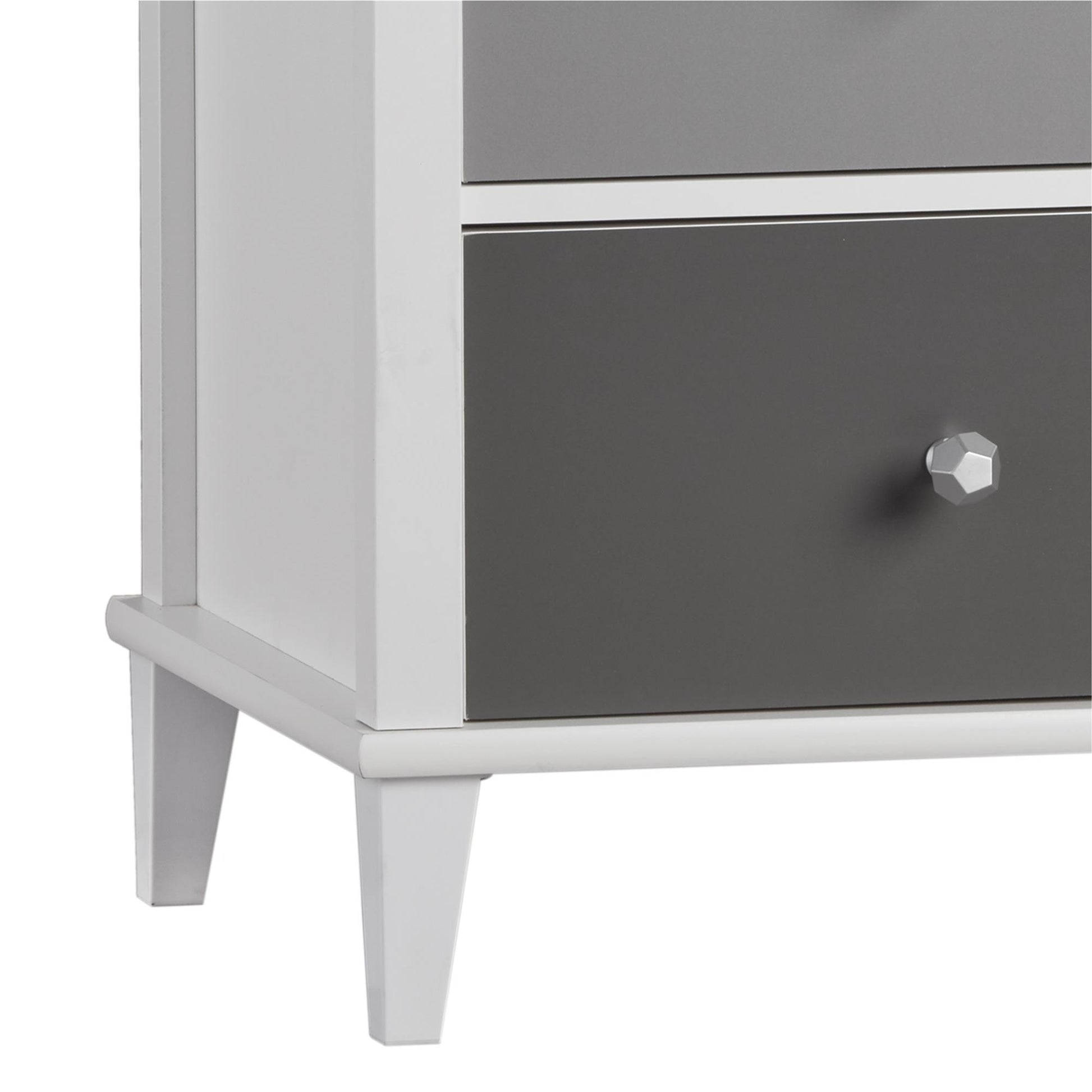 Monarch Hill Poppy 3 Drawer Changing Table with 2 Sets of Knobs - Gray