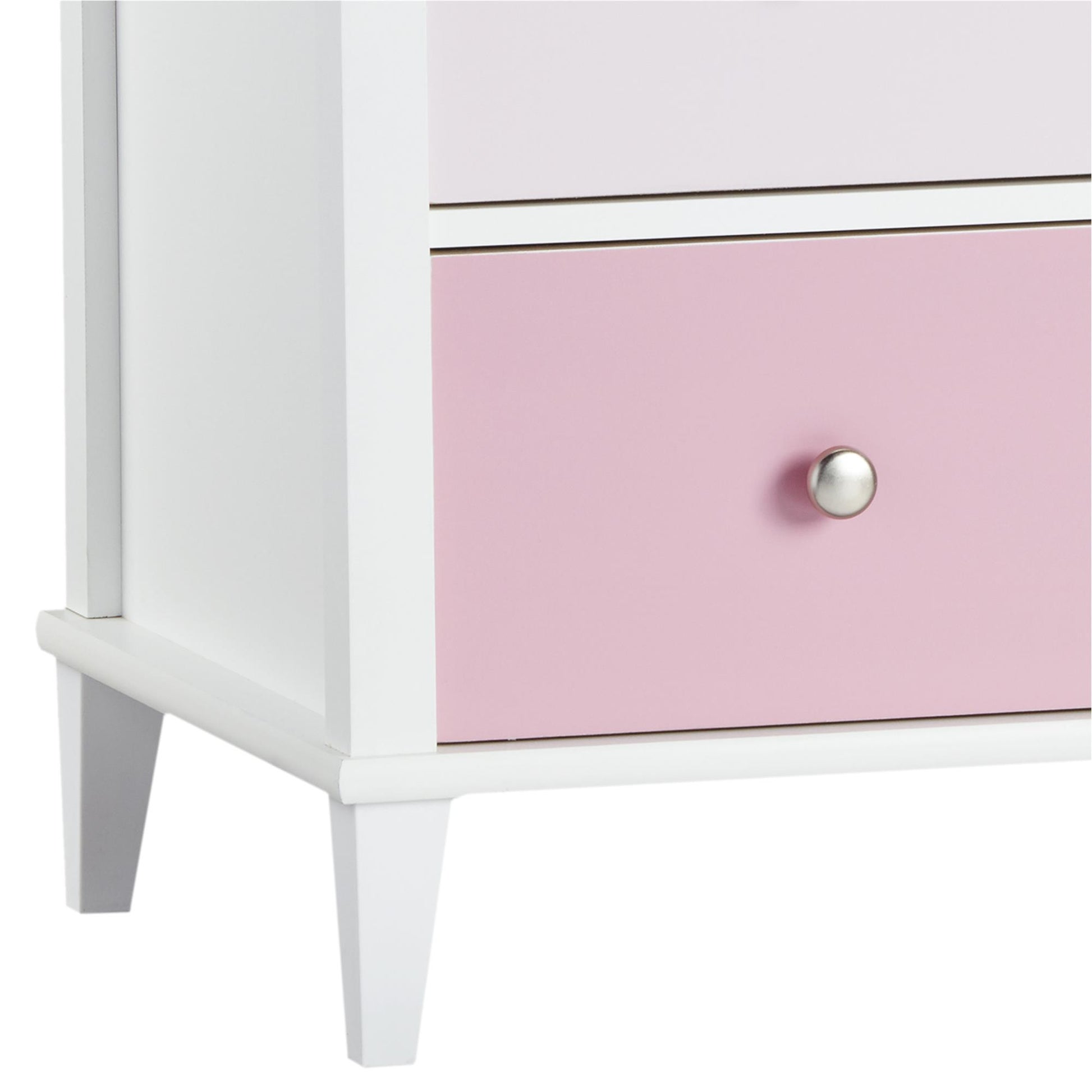 Monarch Hill Poppy 3 Drawer Changing Table with 2 Sets of Knobs - Pink