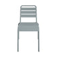 Poolside Gossip June Outdoor/Indoor Stacking Dining Chairs, Set of 2 - Light Gray - 2-Pack