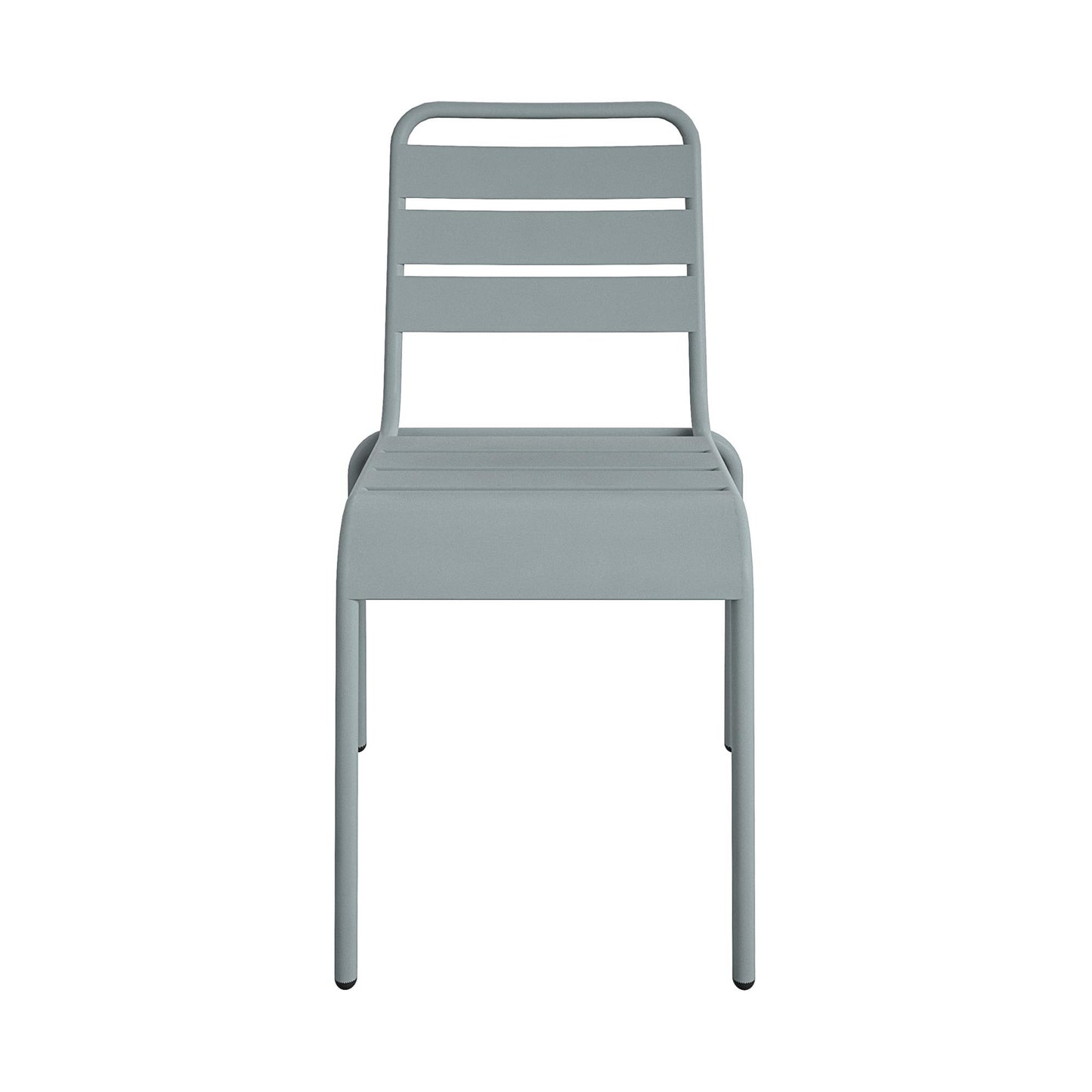 Poolside Gossip June Outdoor/Indoor Stacking Dining Chairs, Set of 2 - Light Gray - 2-Pack