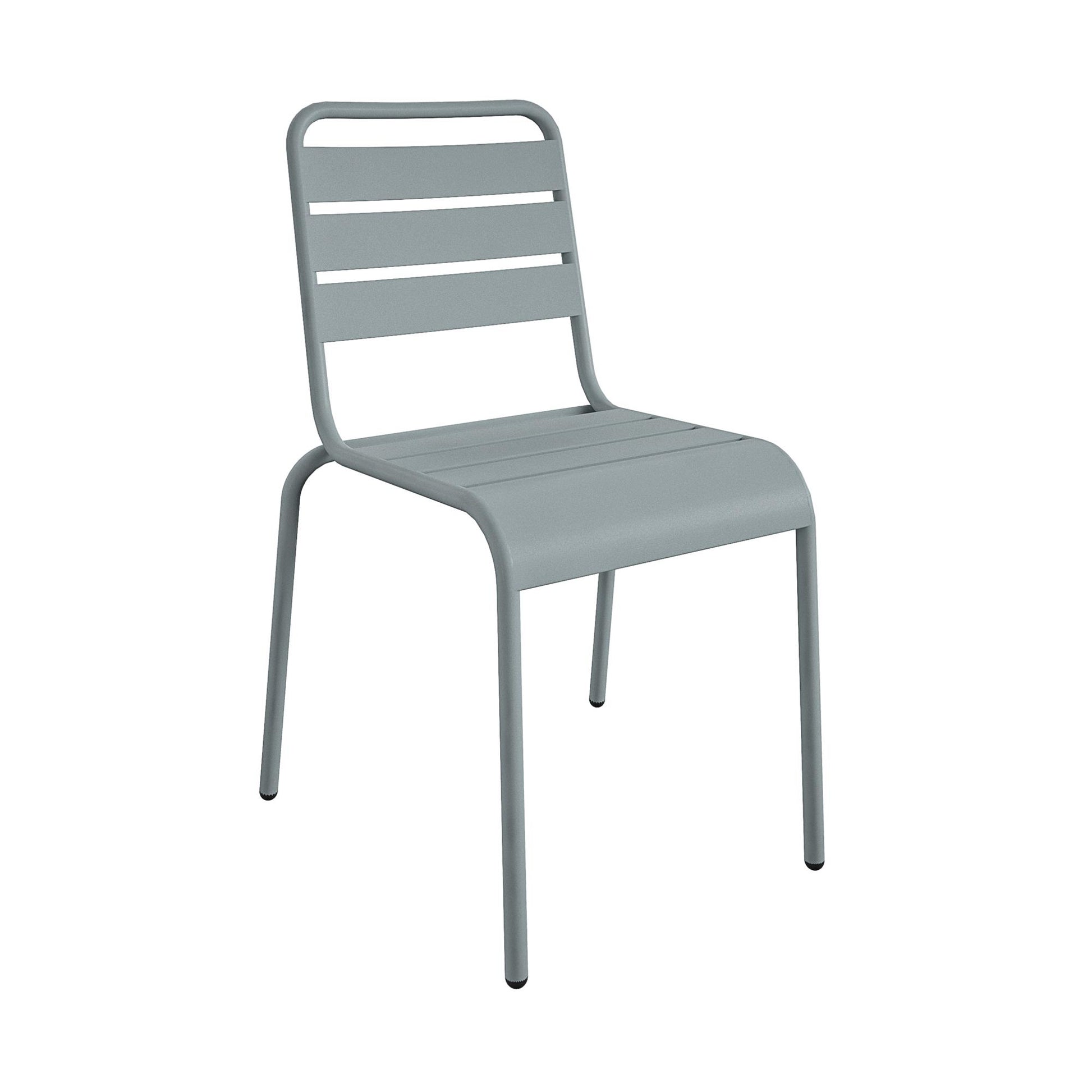 Poolside Gossip June Outdoor/Indoor Stacking Dining Chairs, Set of 2 - Light Gray - 2-Pack