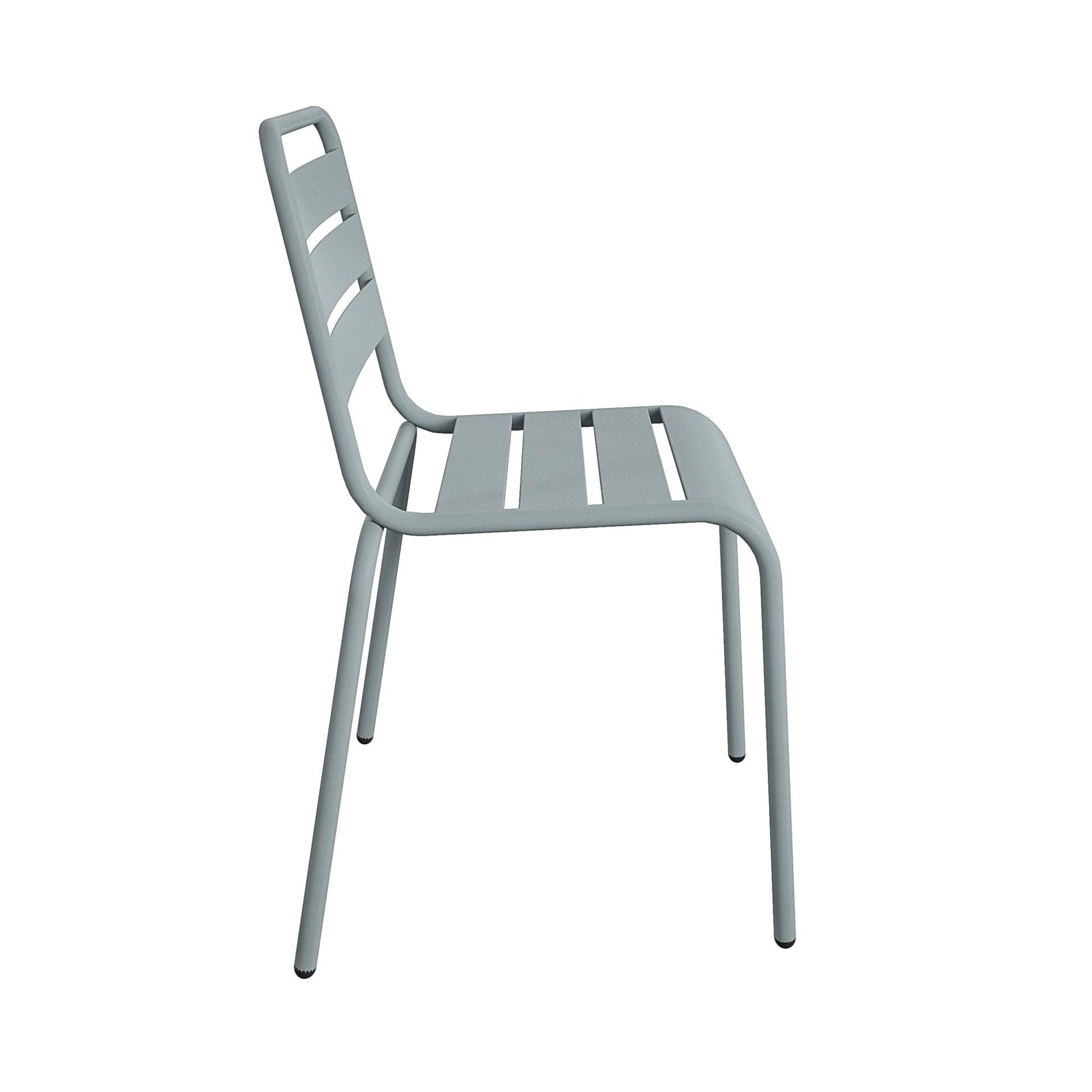 Poolside Gossip June Outdoor/Indoor Stacking Dining Chairs, Set of 2 - Light Gray - 2-Pack