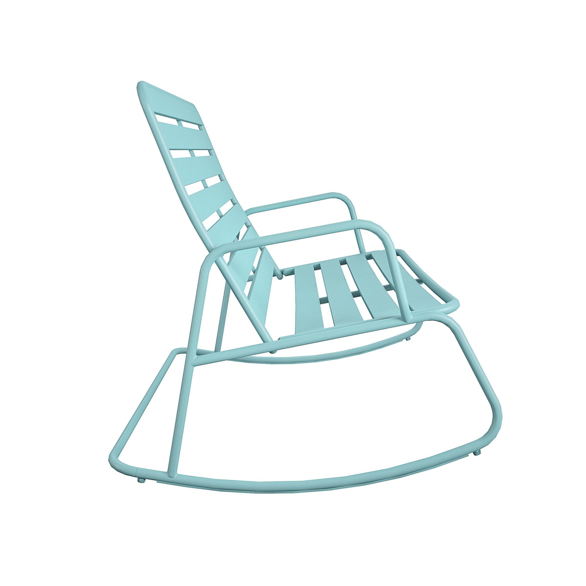 Poolside Gossip Roberta Outdoor/Indoor Rocker Loveseat - Aqua Haze - 1-Pack