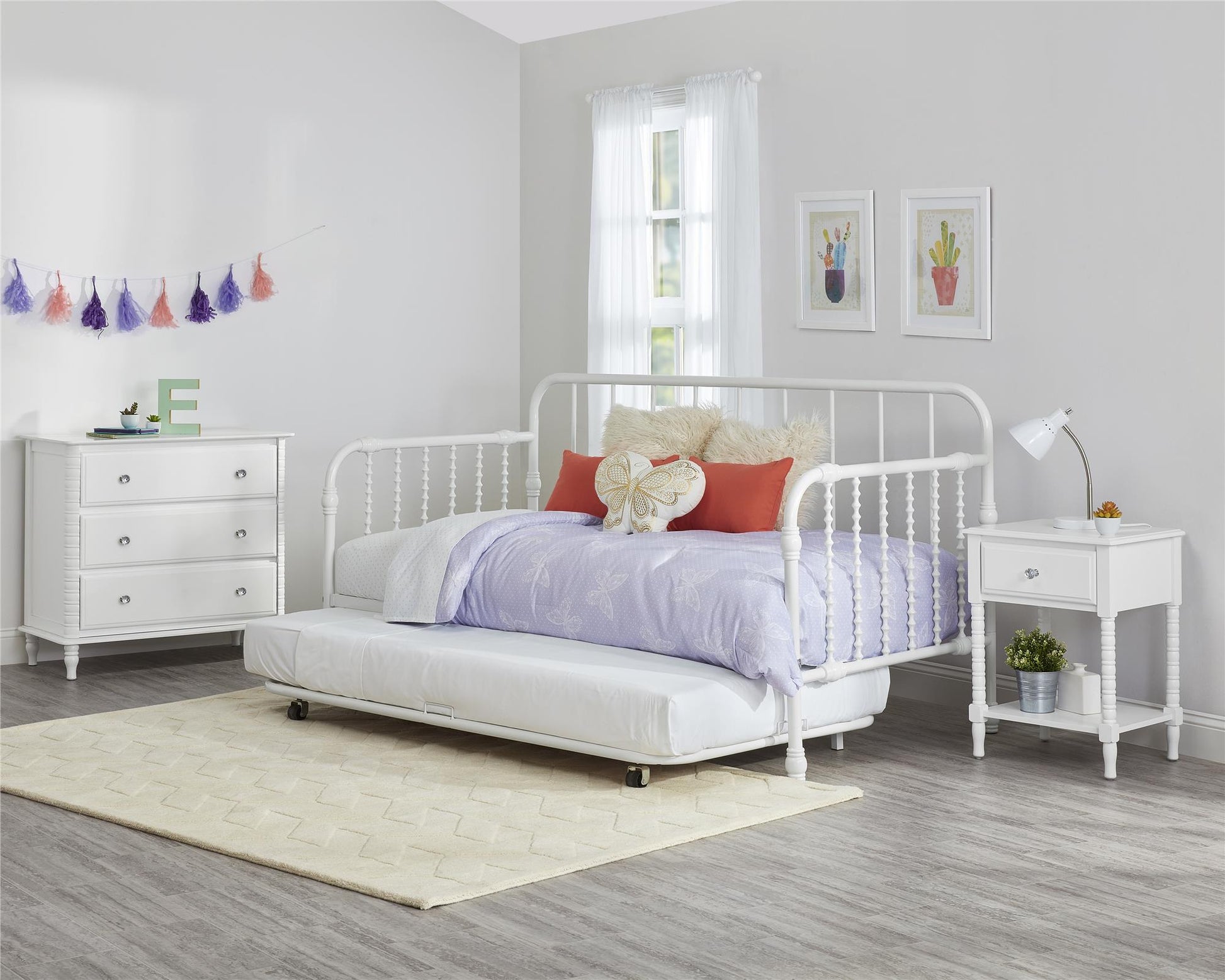 Monarch Hill Wren Metal Daybed and Trundle Set - Black - Twin