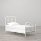 Monarch Hill Wren Metal Bed with Curved Scrollwork Design - White - Twin