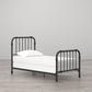 Monarch Hill Wren Metal Bed with Curved Scrollwork Design - White - Twin