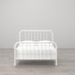 Monarch Hill Wren Metal Bed with Curved Scrollwork Design - White - Full