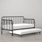 Monarch Hill Wren Metal Daybed and Trundle Set - Black - Twin