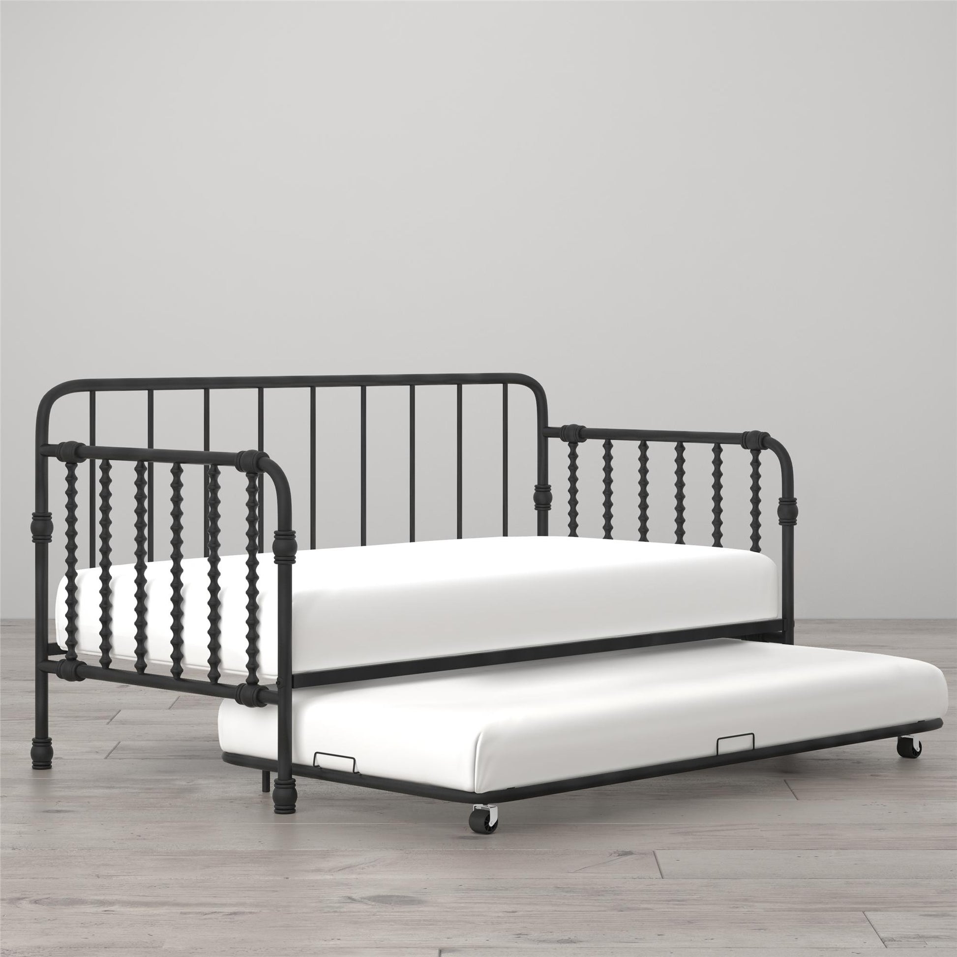 Monarch Hill Wren Metal Daybed and Trundle Set - Black - Twin