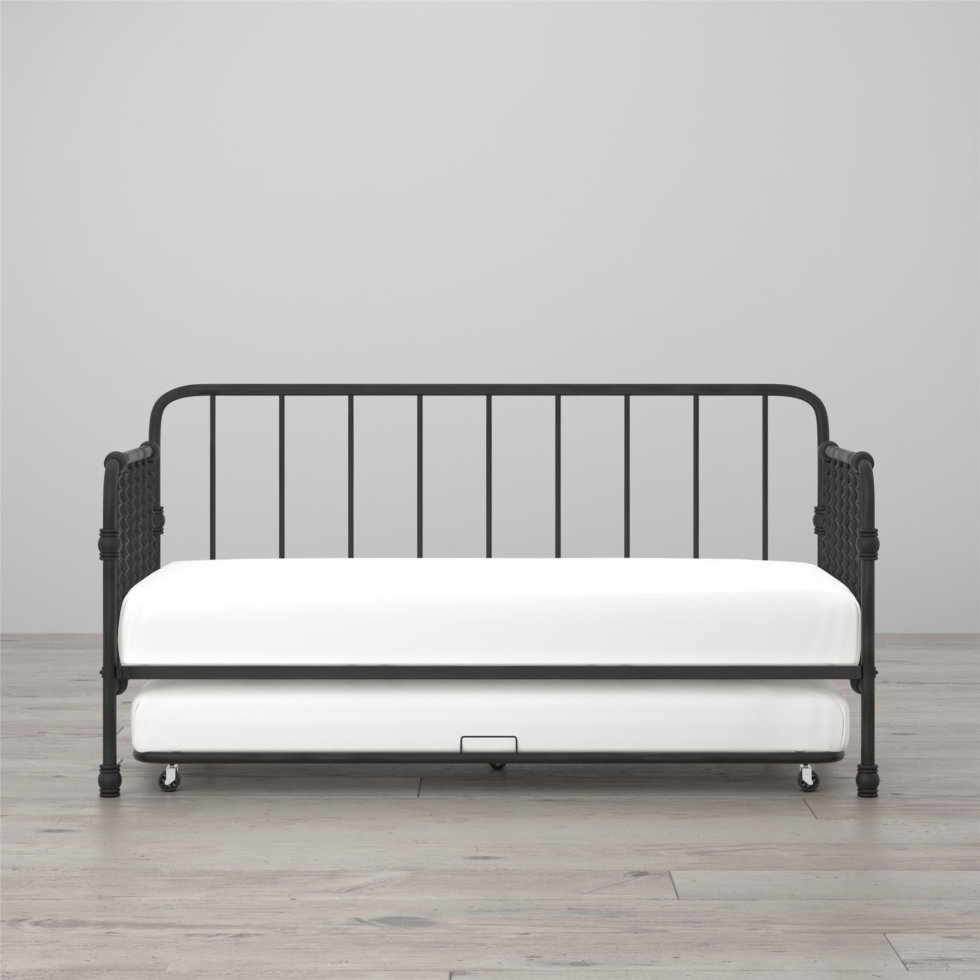 Monarch Hill Wren Metal Daybed and Trundle Set - Black - Twin