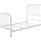 Monarch Hill Wren Metal Bed with Curved Scrollwork Design - White - Twin