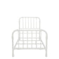 Monarch Hill Wren Metal Bed with Curved Scrollwork Design - White - Twin