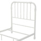 Monarch Hill Wren Metal Bed with Curved Scrollwork Design - White - Twin