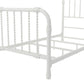Monarch Hill Wren Metal Bed with Curved Scrollwork Design - White - Twin