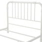 Monarch Hill Wren Metal Bed with Curved Scrollwork Design - White - Full
